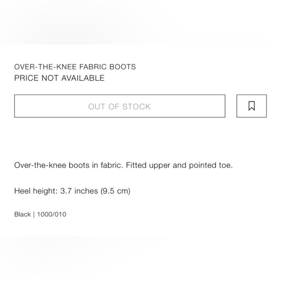 Zara Viral Over the knee Fabric Boot - Picture 2 of 8